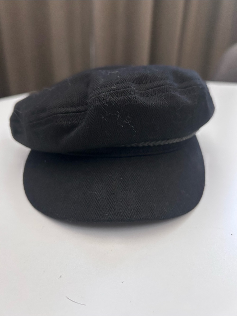 Brixton Black Fisherman Cap with Braided Trim - Picture 3 of 5